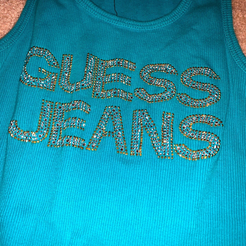Guess tank top bling